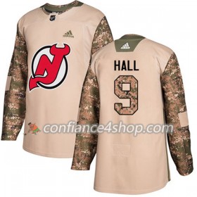 Adidas Maillot de Hockey New Jersey Devils Taylor Hall 9 2017-2018 Camo Veterans Day Practice Authentic - Homme